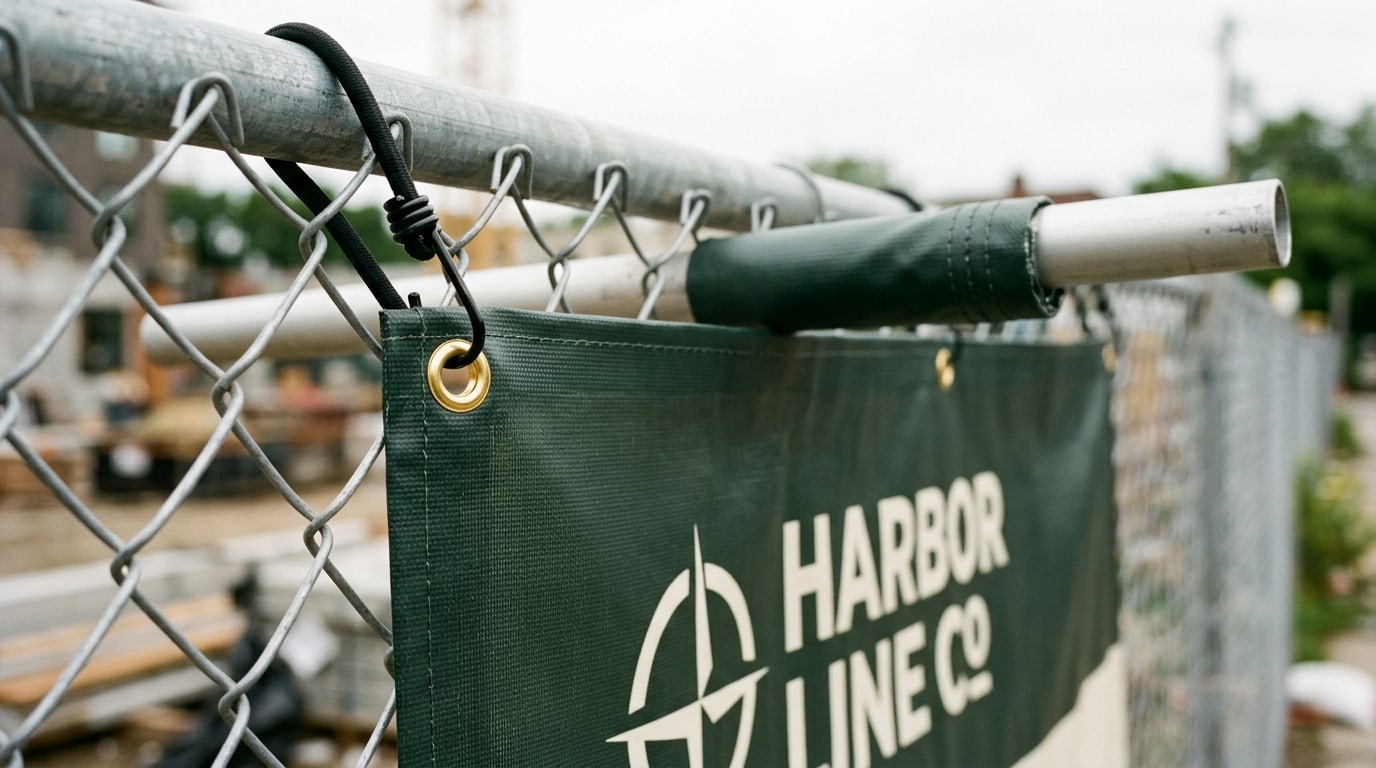Outdoor banner mounting: grommets vs pole pockets