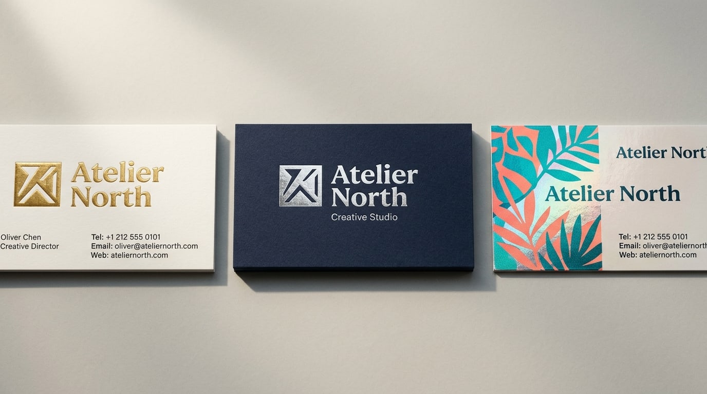 Raised foil vs foil stamping vs Akuafoil: which metallic finish is right for your card