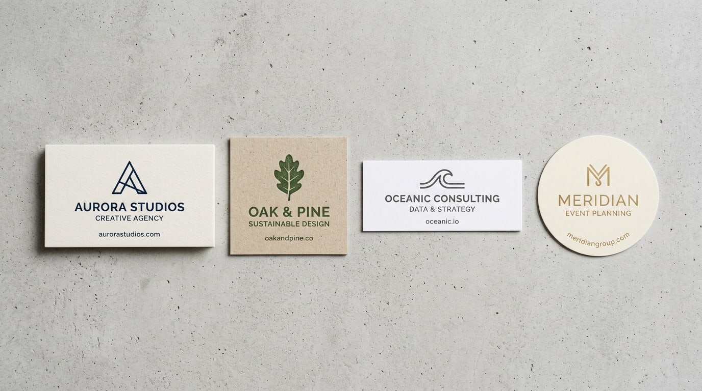 Standard business card sizes (and when each one makes sense)