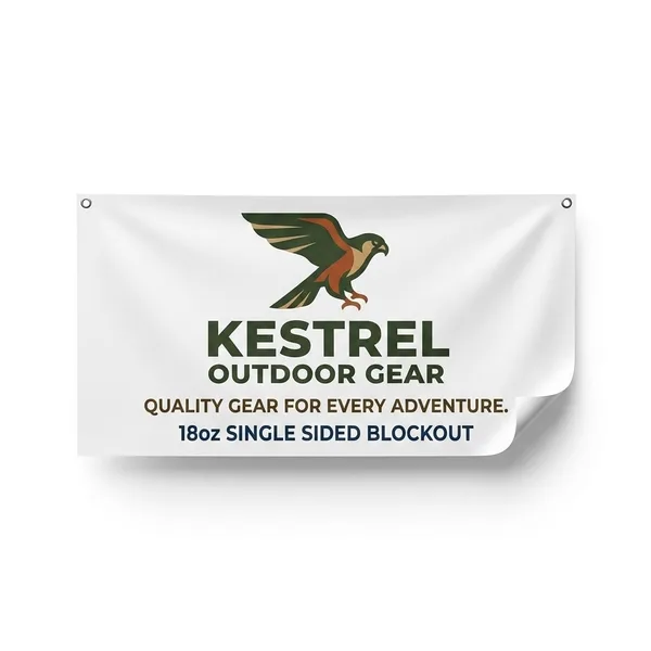 18oz Single Sided Blockout Banner
