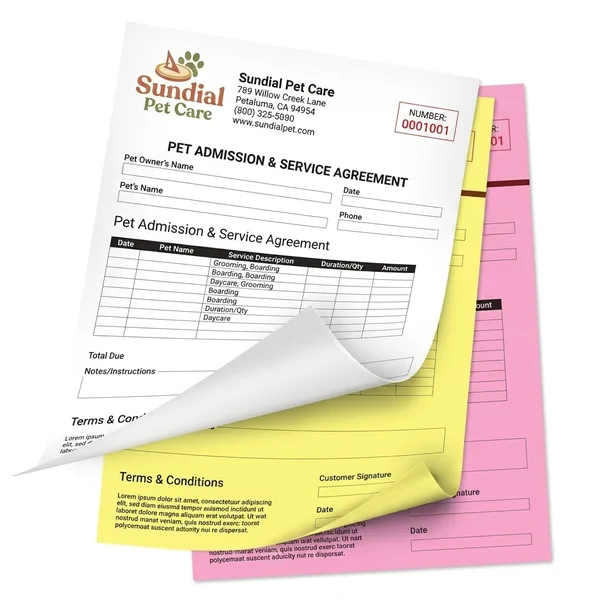 3-part NCR Forms w Variable Numbering
