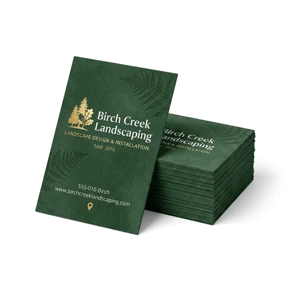 Suede Business Cards
