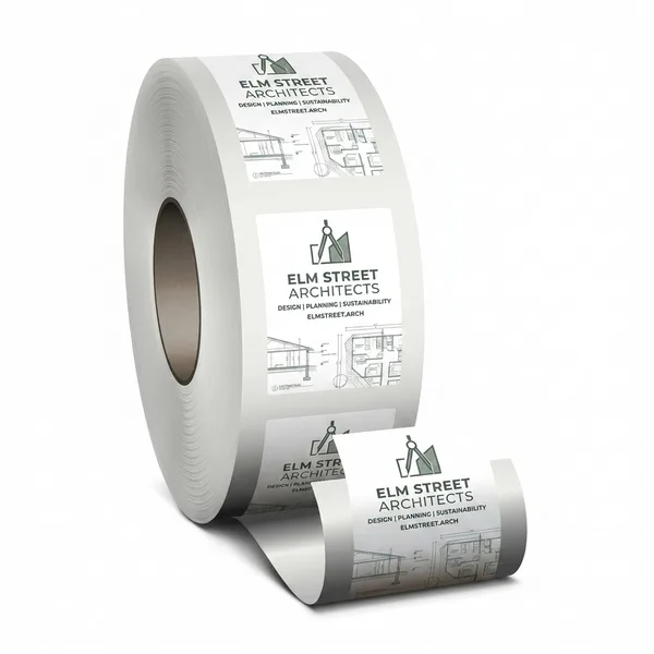 White BOPP Roll Labels