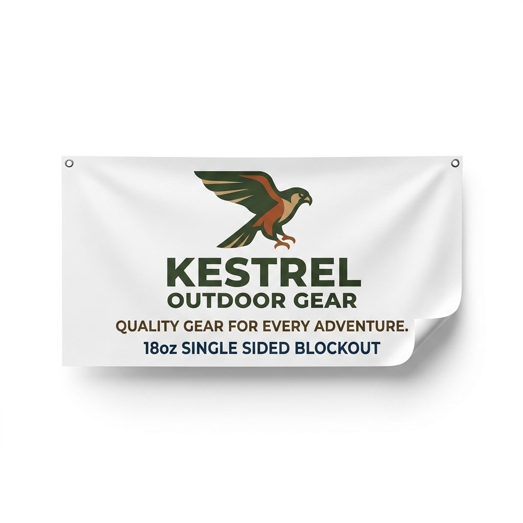 18oz Single Sided Blockout Banner