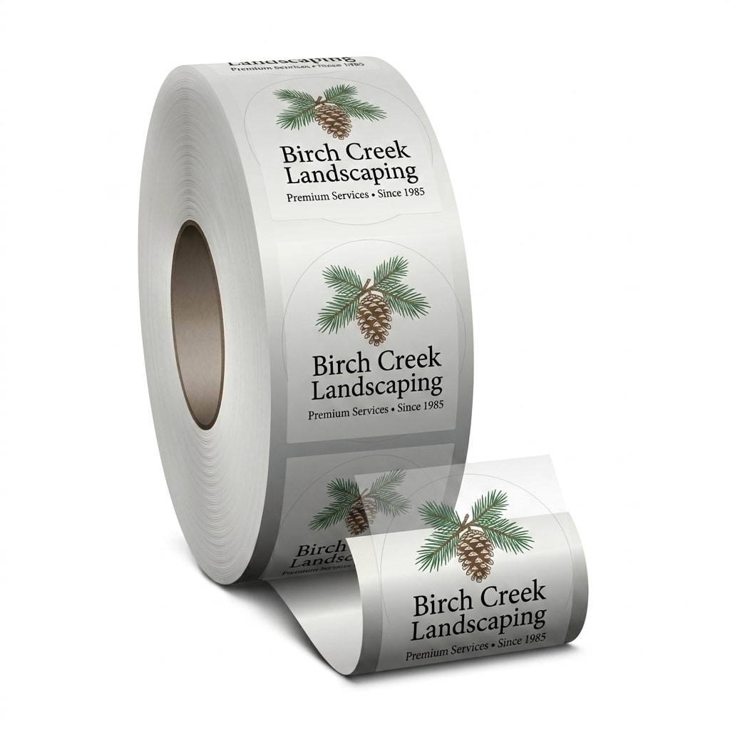 Clear BOPP Roll Labels