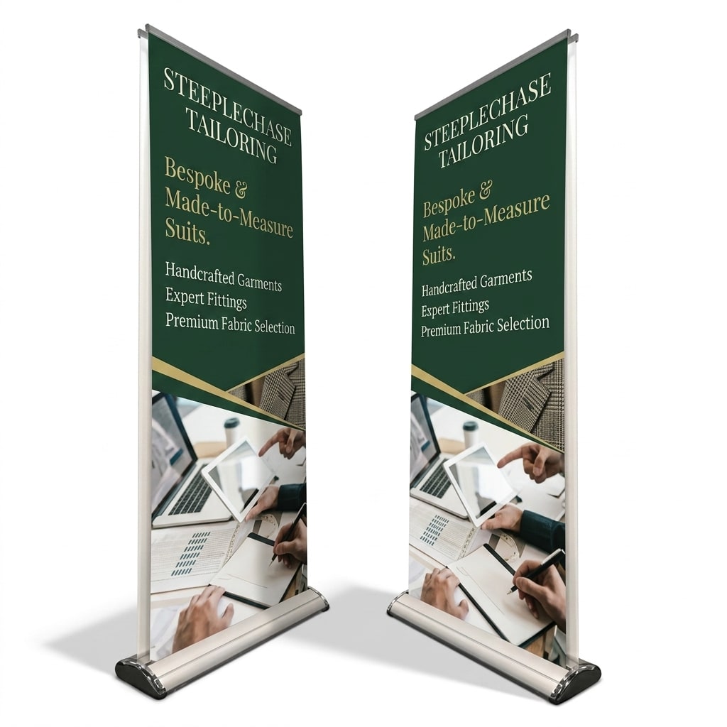 Deluxe Double-Sided Retractable Banner Stands