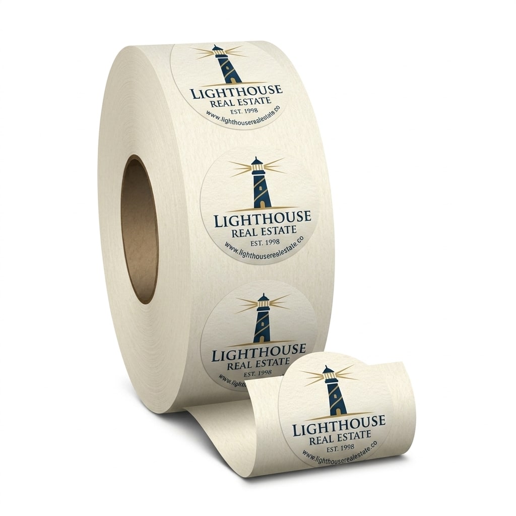 Eggshell Felt Roll Labels