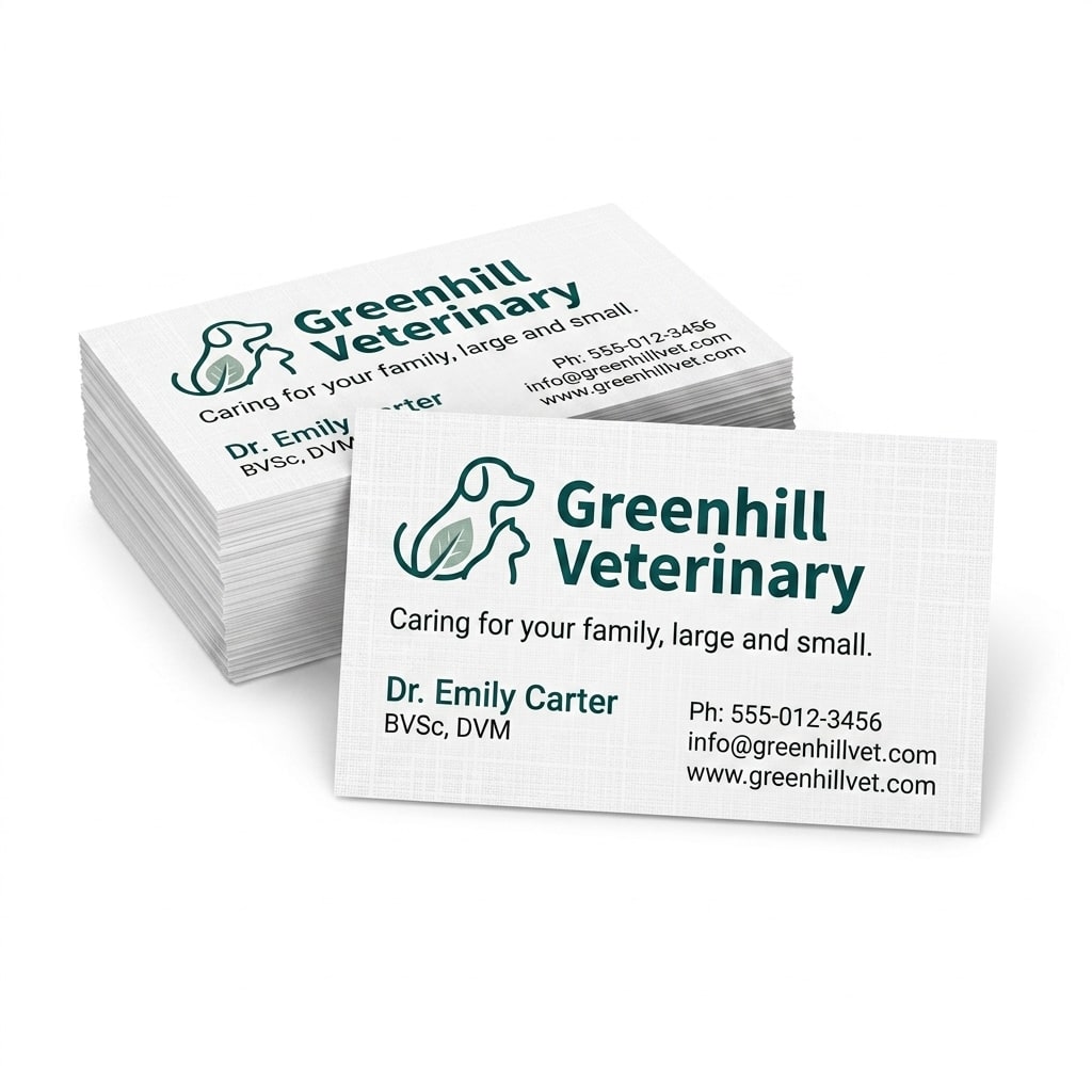 Linen Uncoated Business Cards