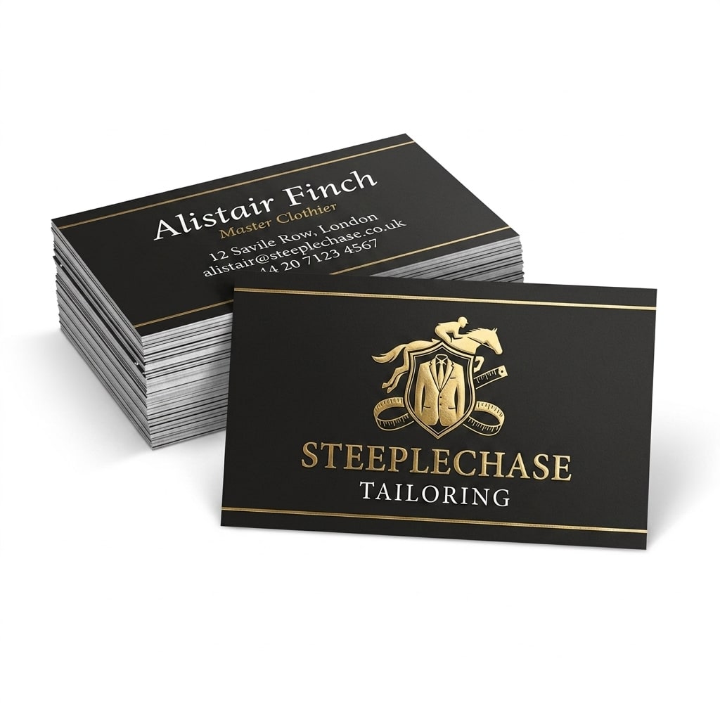 Raised Foil Business Cards