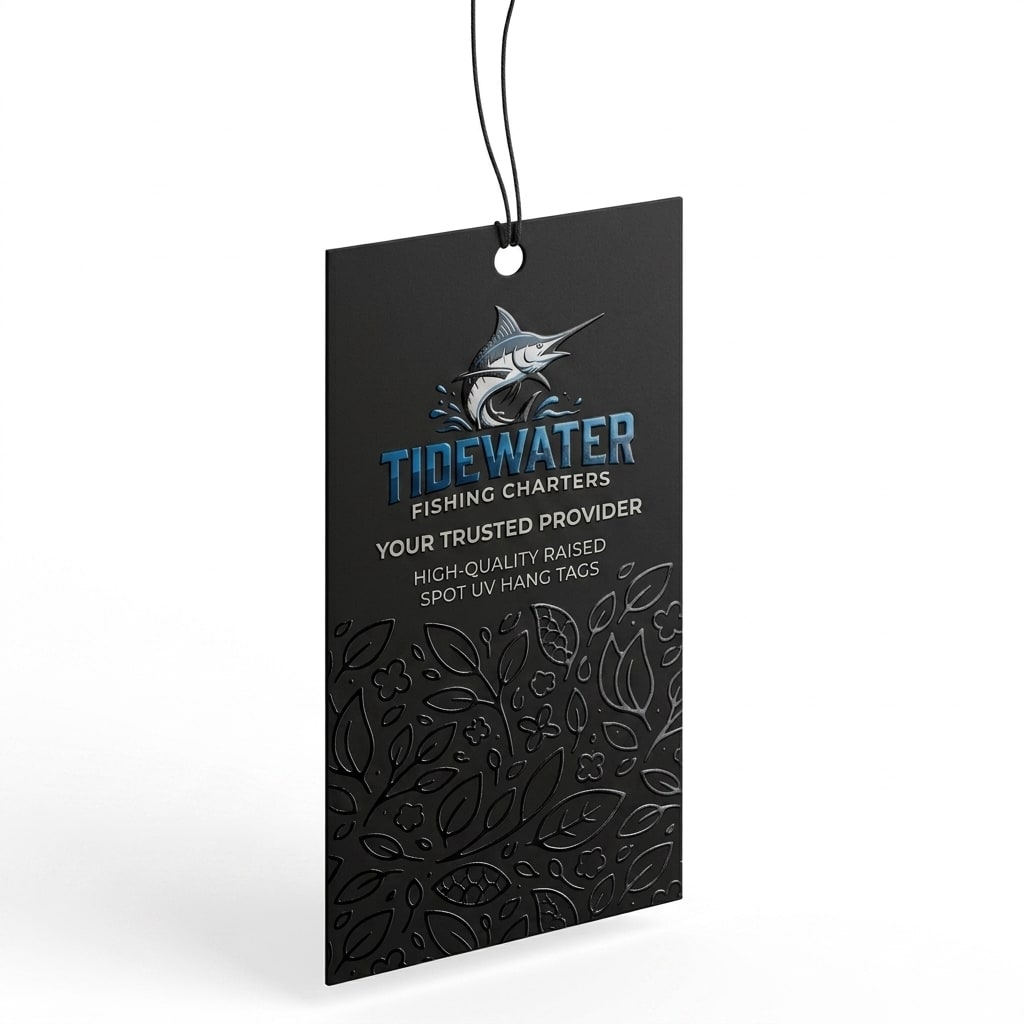 Raised Spot UV Hang Tags