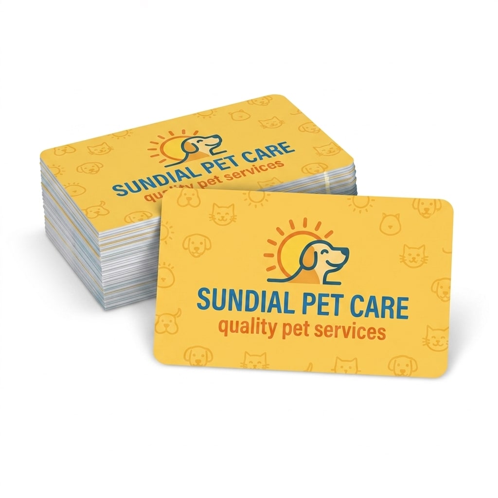 Rounded 2 Corners Business Cards